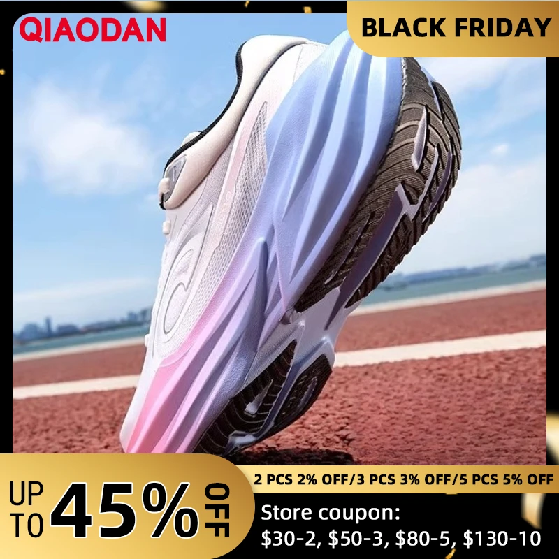 

QIAODAN TG1.0 женские марафонские кроссовки на платформе 2025 гоночные шоковые кроссовки для бега на длинные расстояния с мягким отскоком QDB022253285