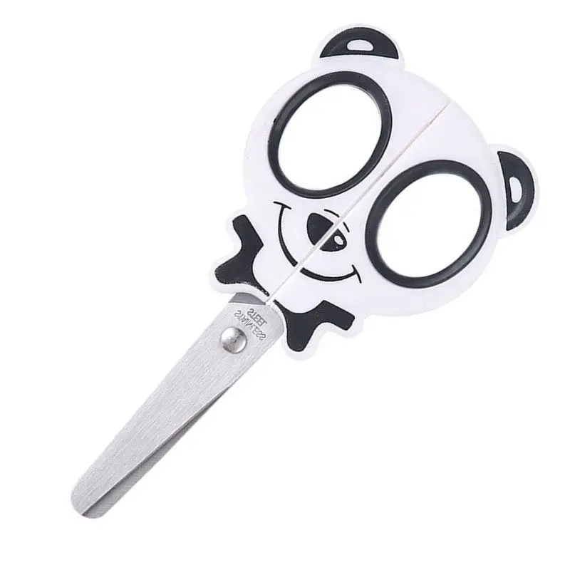 Cute Cartoon Animal Mini Scissors for Kids, Tesoura de segurança de aço inoxidável, Student Paper Cutter Tool, Material de escritório escolar