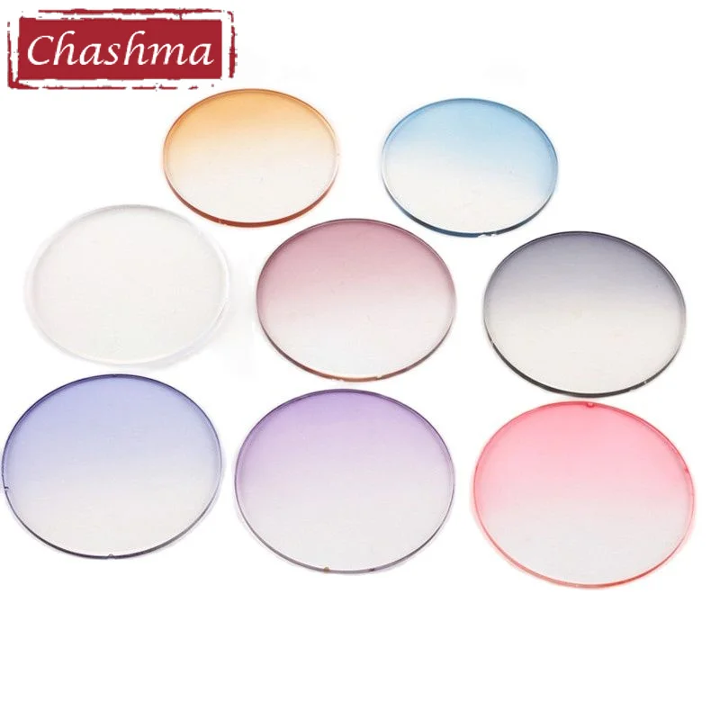 Chashma Thin Multifocal Optical Lens Free Form Prescription 1.67 Index Gradient Colored Lenses Progressive Tint Color Glass