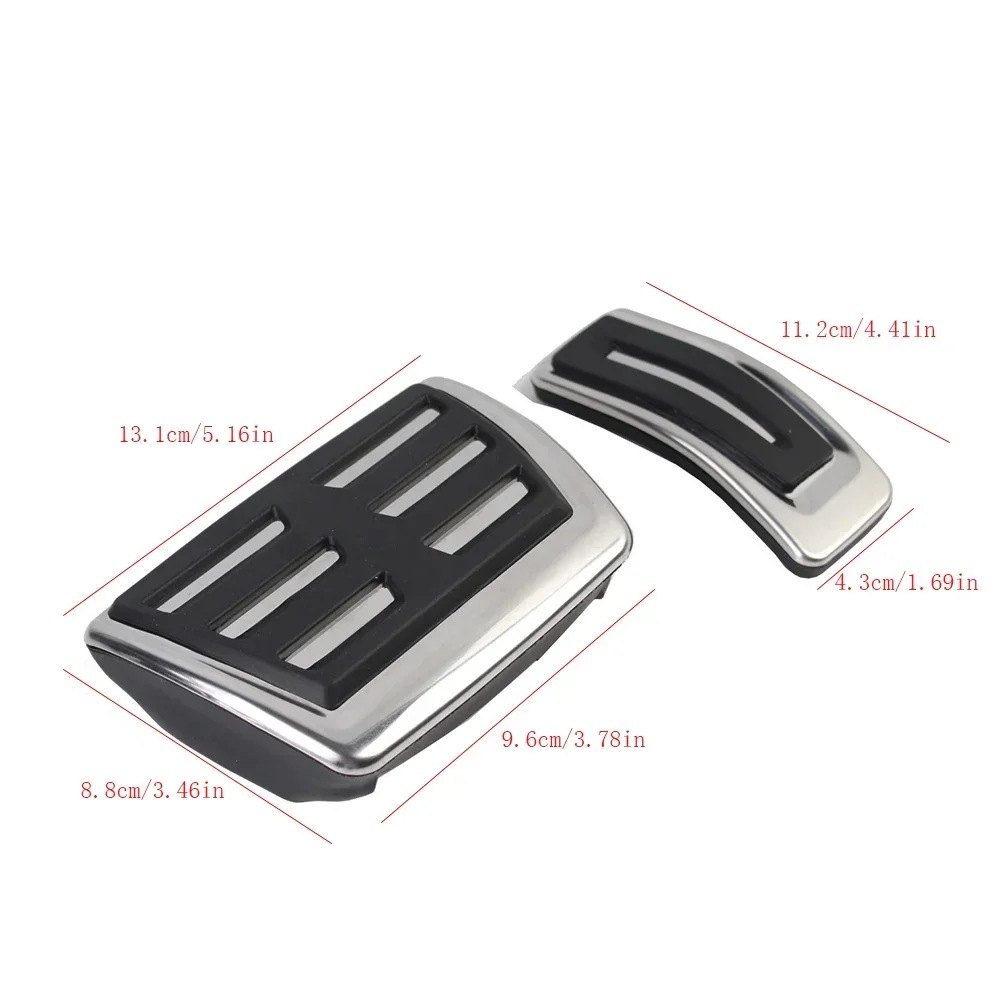 Foot Pedal Accessories for Audi A4 B9 A5 A6 (C8) A7 Q5 Q7 Q8 2018-2024 LHD Foot Gas Accelerate Brake Pedal Pad Cover