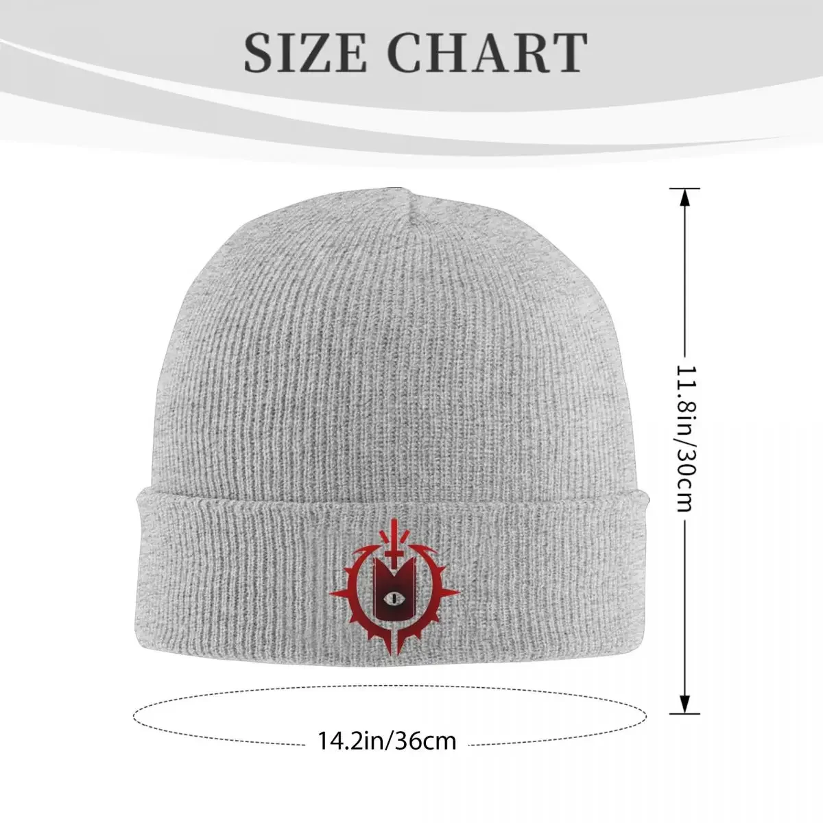 Cult Of The Lamb Ritual Symbol Knitted Hat Beanies Winter Hat Warm Street Caps Men Women