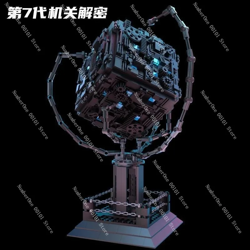 Decoding Box Puzzle Mechanism, High-Difficulty Building Block Assembly Toy, Adult Puzzle Challenge for Boys Puzzle Enthusiasts