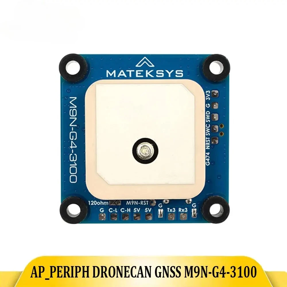 M9N-G4-3100 AP_Periph G474 CAN Node, NEO-M9N GNSS Module, RM3100, DroneCAN Protocol & UART_MSP for RC FPV Drone