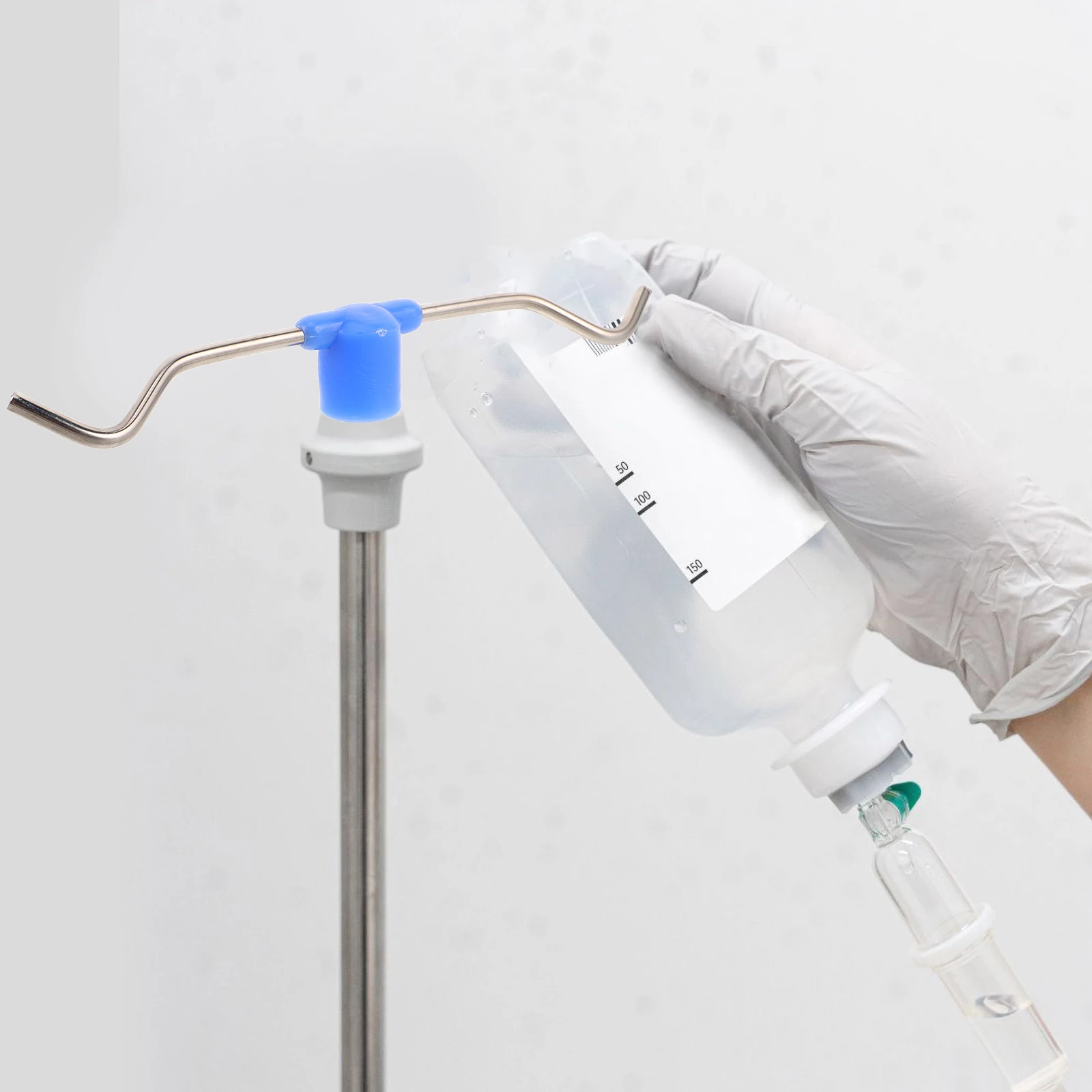 

Iv Pole Hook Sturdy Hospital Rack Hanger Portable Infusion Stand Accessory Vertical Drip Bottle Holder Secure Removable