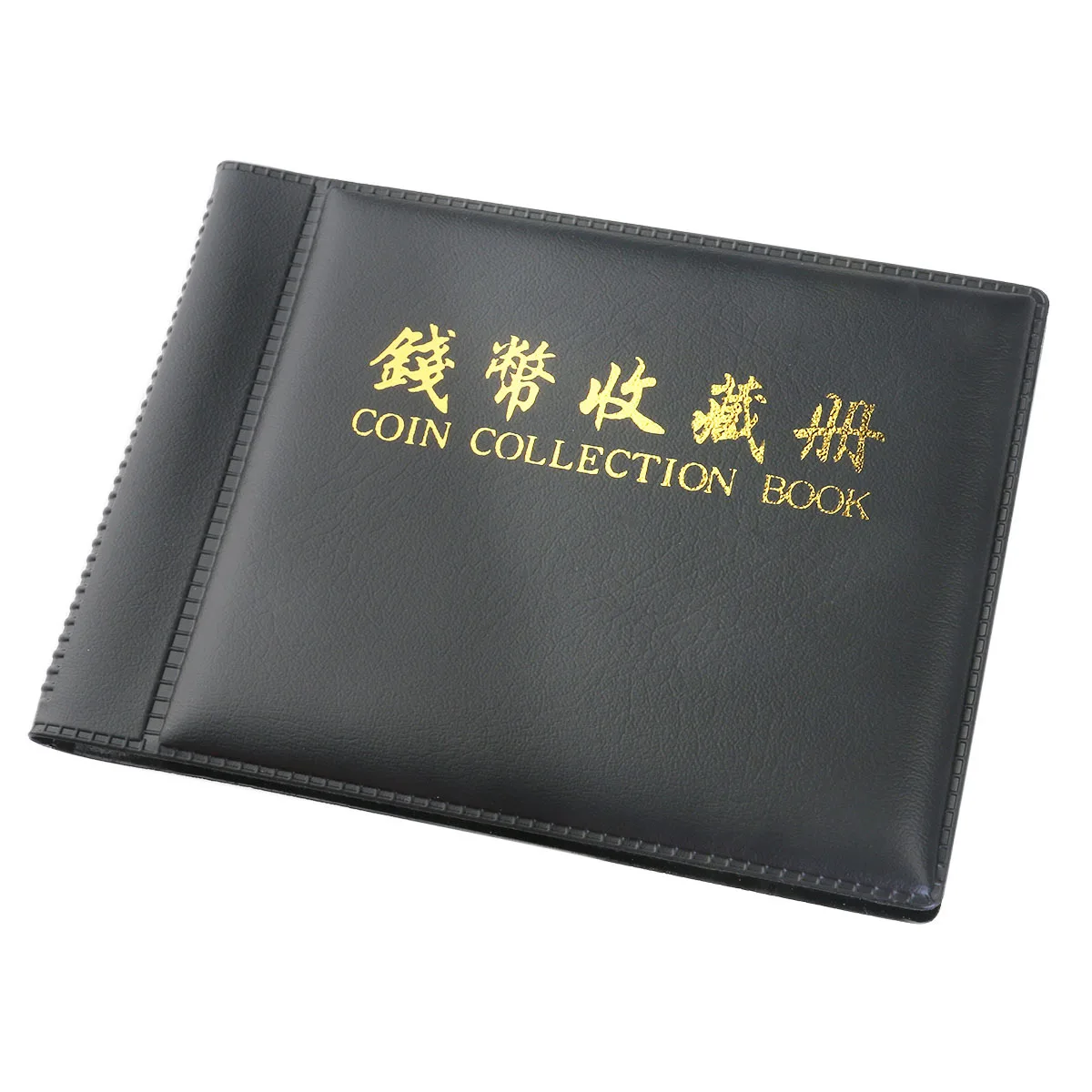 

Книга для сбора монет, черная, 13,8X9,8 см, обложка из искусственной кожи, Opp, 5X3,7 см, сетки для монет, колпачки, жетоны, медальоны, значки, портативные