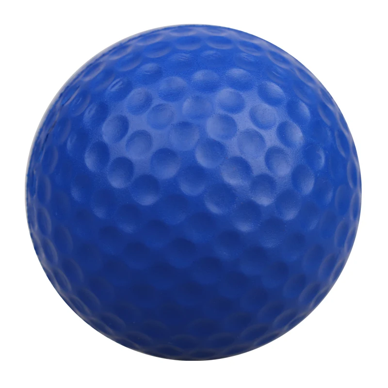 10 stuks geel PU-schuim golfballen spons elastische indoor outdoor oefentraining - afbeelding 1