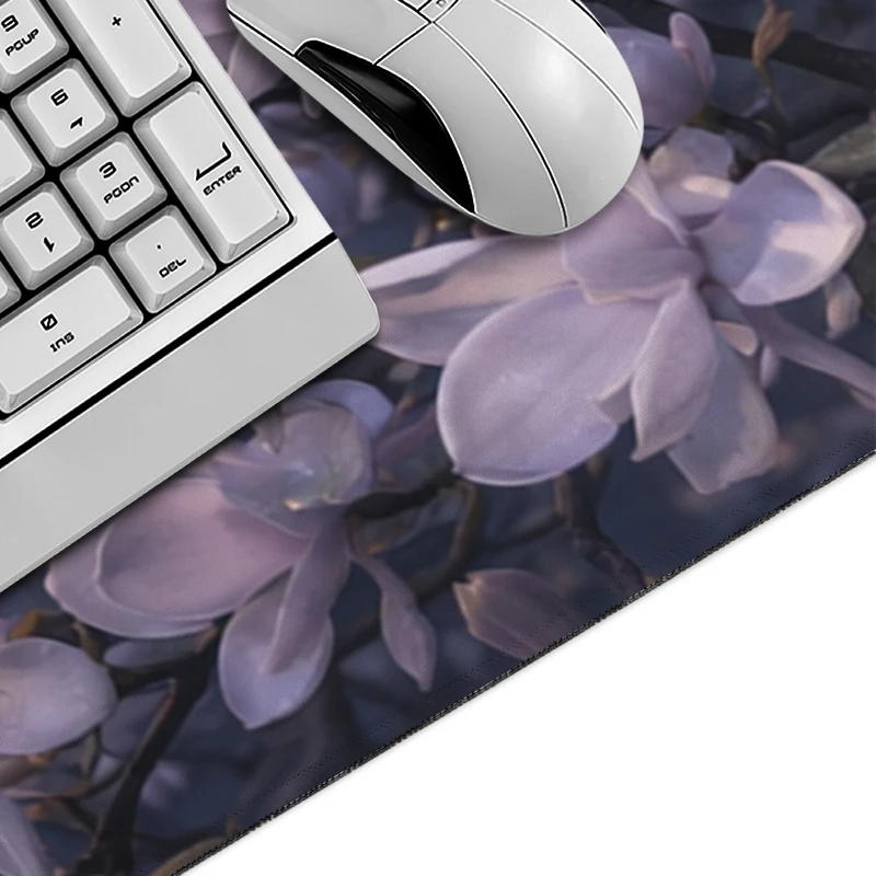 Magnolias in the Moonlight Mouse Pad Gaming printon demand HD Mousepad XXL Mouse Mat Playmat Office Soft Desktop Mouse Pad