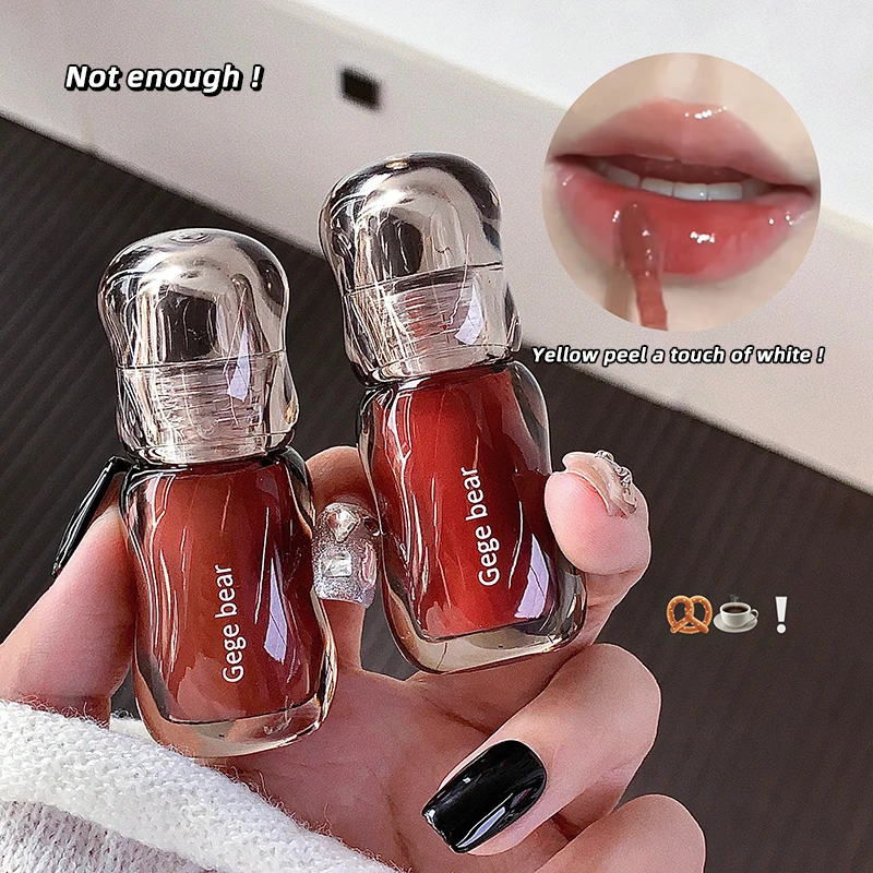 ملمع شفاه كريستال جيج بير - تركيبة ترطيب الخريف والشتاء، بريق يشبه المرآة، تأثير شبابي وممتلئ