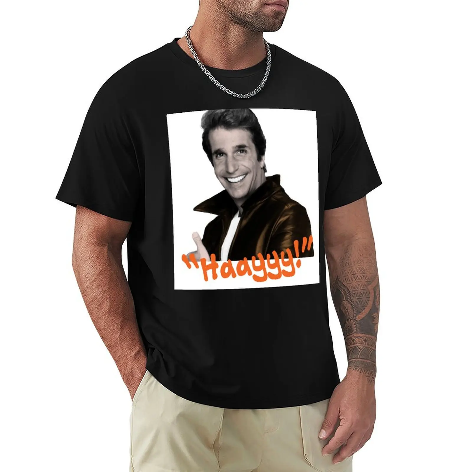 Футболка The Fonz, повседневный легкий топ с короткими рукавами