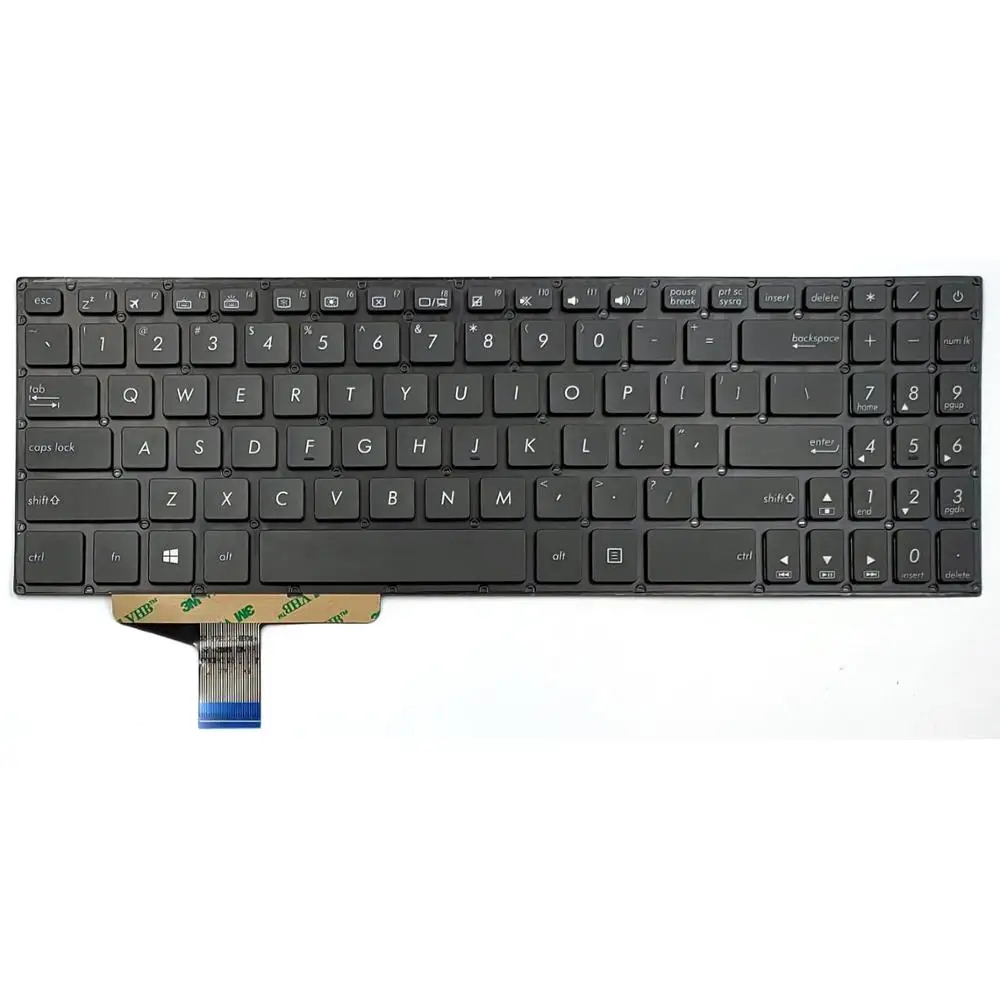 New For Asus N580 N580GD N580GD-DB74 N580VD N580VD-DB74T N580VD-DS76T NX580V NX580VD X580VD Series Laptop Keyboard US Backlit