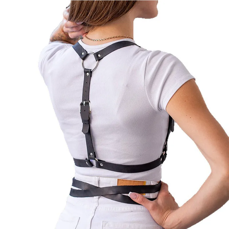 حزام مشد من جلد البولي يوريثان قابل للتعديل لصيف 2025 - مدرب خصر للنساء على الطراز القوطي الشرير محدد شكل الجسم فساتين بحزام علوي