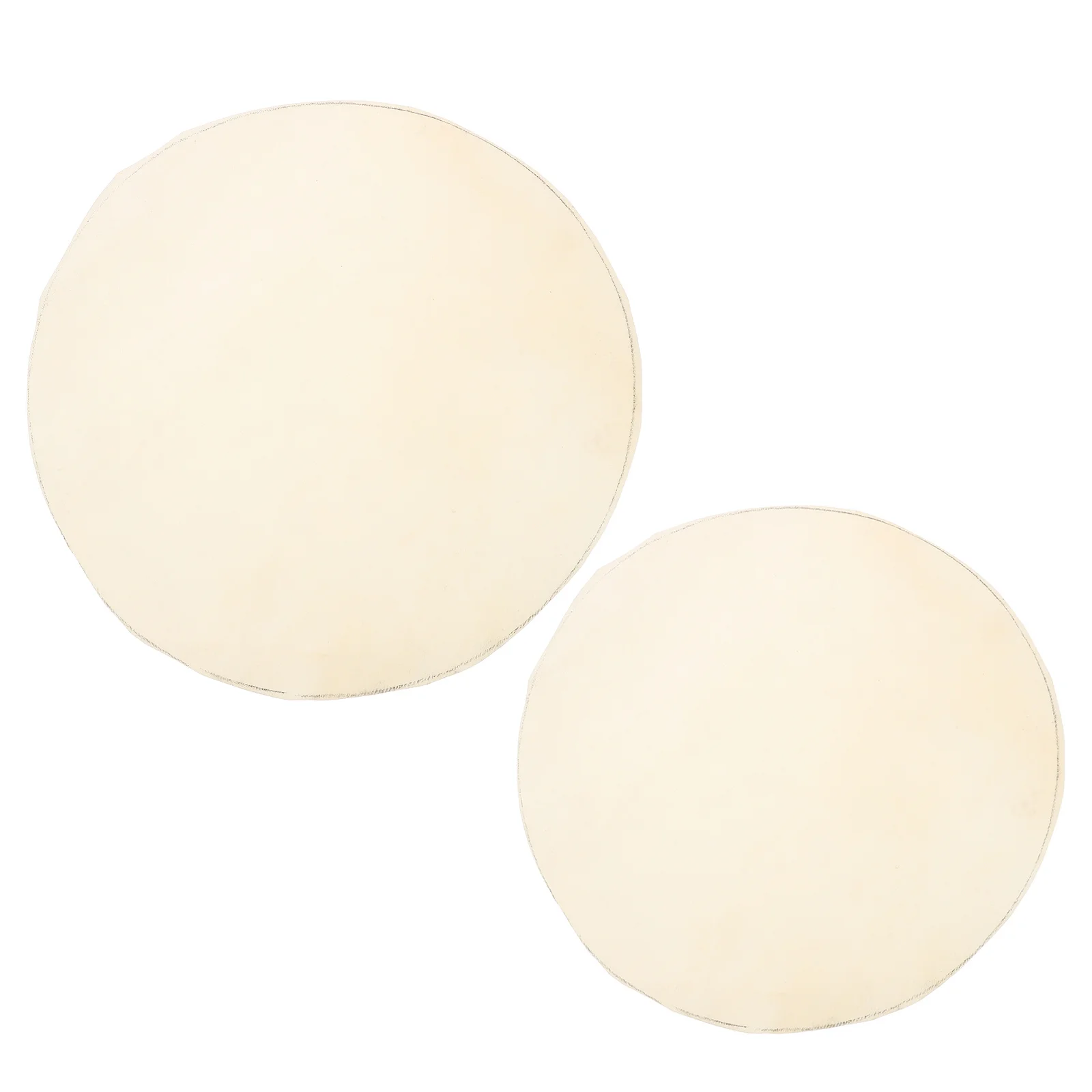 

2pcs Goat Head Replacement Pure Sound African Skin Durable Cover Easy Installation Congo Drum Cover Djembe Repair Tool