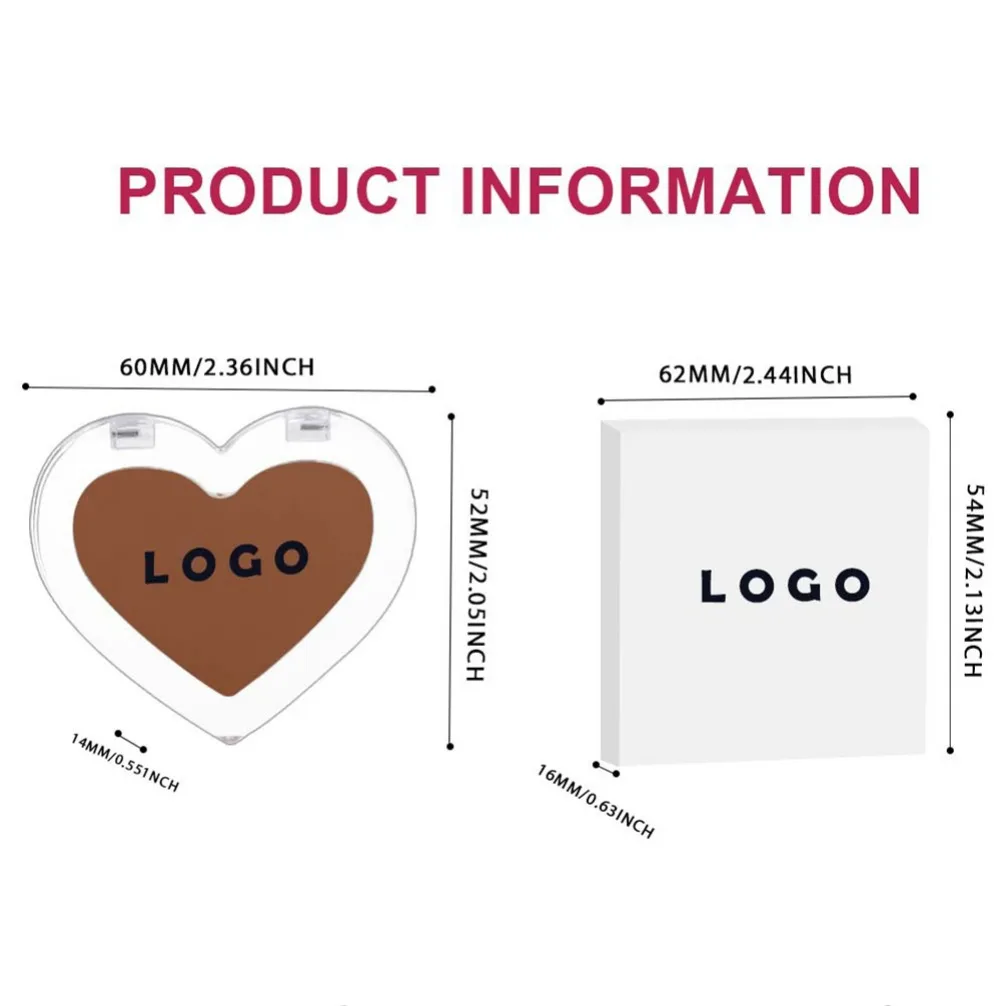 شكل قلب كونتور لوحة كريم المخفي عصا نباتي ماكياج بالجملة السائبة العلامة الخاصة شعار مخصص مستحضرات التجميل الحرة القسوة #4