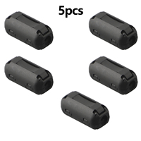 2/5pcs TDK 5mm Ferrite Core Noise Suppressor Filter Ring Cable Clip On Wire RFI EMI Noise Suppressor Filter Loop Cable Clamp New