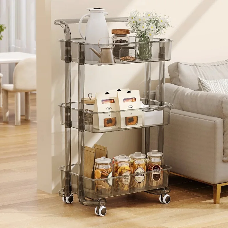 Acrylic Cart Auxiliary Aesthetics Moving Esthetician Trolley Tray Salon Stations Furniture Trolly Muebles Belleza Beauty Bar