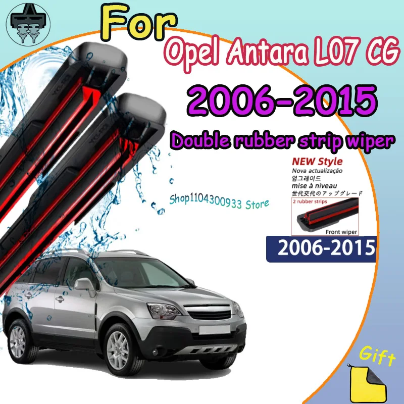 

Front Wiper Blades Car Windscreen Auto Window Accessories For Opel Antara L07 CG 2006-2015 2007 Compatible Durable Silent