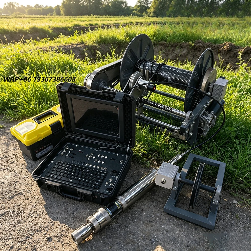 Deep well inspection 500m cable high definition drilling video system for water exploration and testing