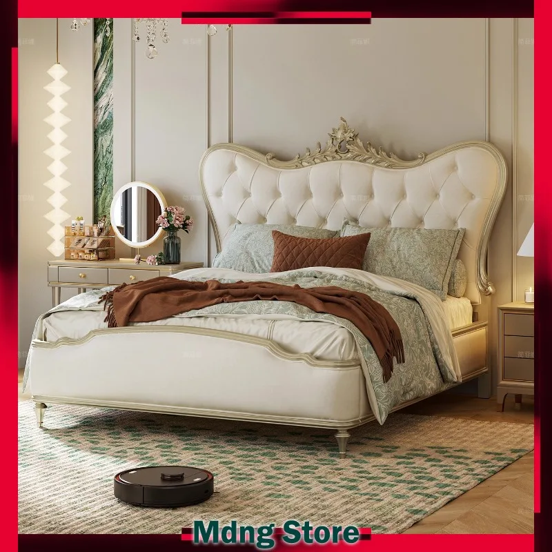 

Luxury Unique Bed Upholstered Reading Double Lounge Queen Size Bed Children Princess Camas Matrimoniales Bedroom Furniture