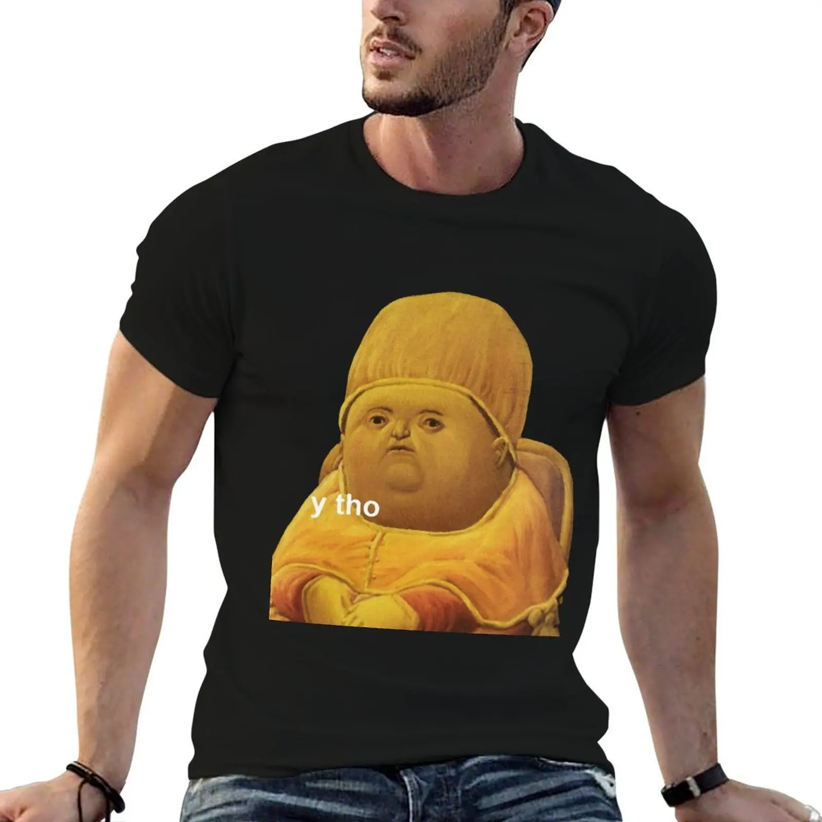 

Y THO MEME T-Shirt man t shirt summer cotton t shirts man 100% T-Shirt