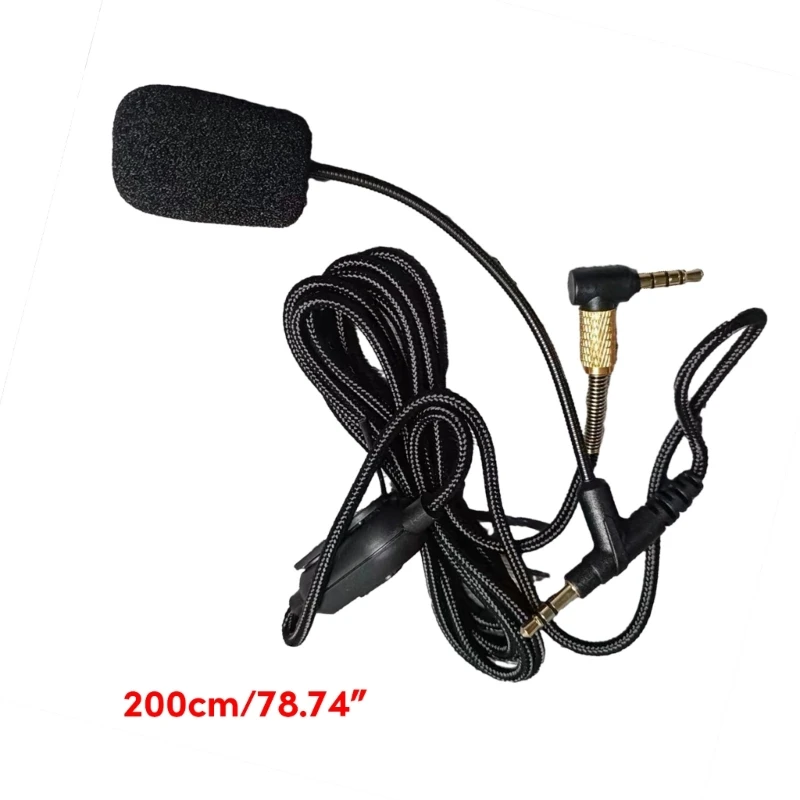 3.5mm to 3.5mm Cable with Boom Mic Volumes Control for 1000XM5 XM4 Headphones