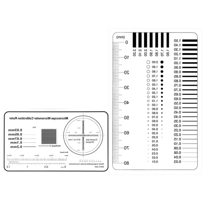 T19C 2Pcs Concrete Crack Width Ruler - High-Precision