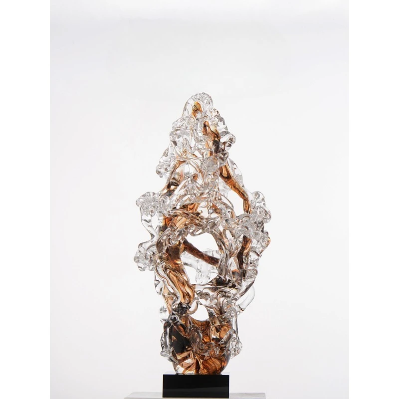 Light luxury, simple and advanced glazed ornaments, ornaments at the entrance of the entrance