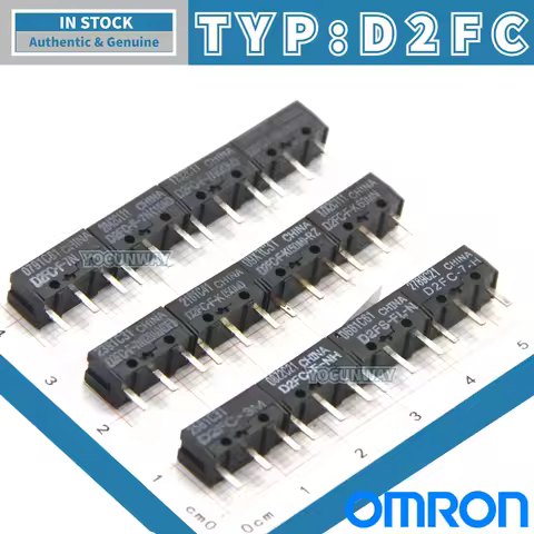 OMRON Authentic Original D2F Series Micro Switch D2F-01-F-L-FL-L2-L3-5-5L-RZ D2FC-F-7N-10M-20M-50M-100M Mouse Repair Wholesale
