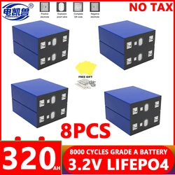 8pcs new 3.2V 320Ah 280Ah 250AH 150Ah LiFePO4 battery 3C Lithium iron phosphate battery DIY 12V 24V 48V Golf Cart Yacht RV solar