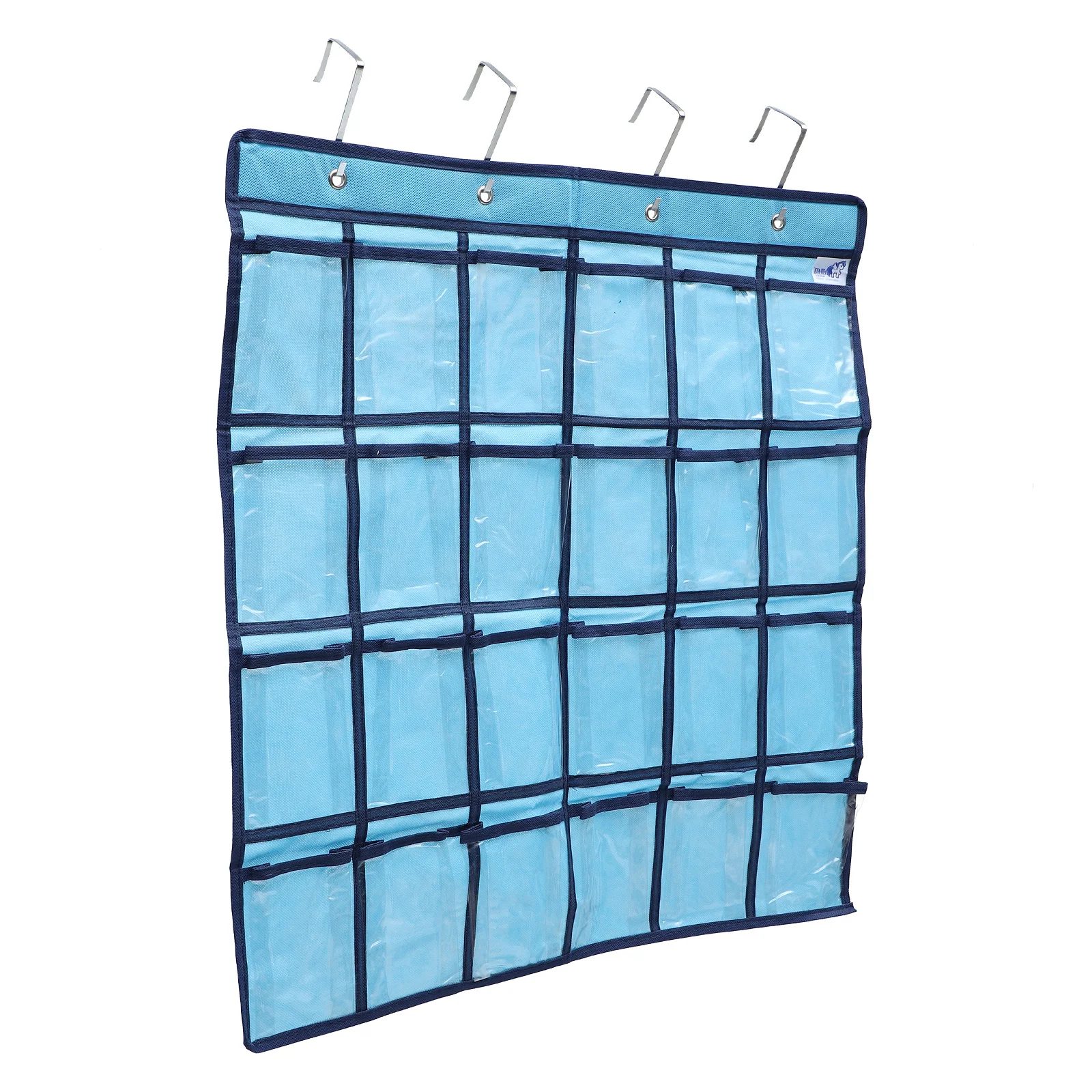 

Hanging Storage Bag For Cell Phones Pocket Chart With Metal Hooks Organizer Dormitory Classroom Office