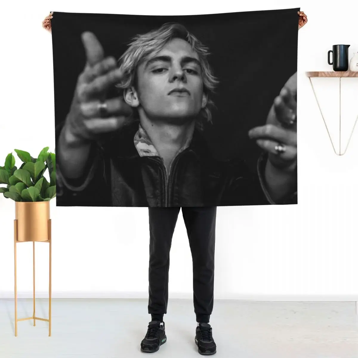 

ross lynch Throw Blanket Color Fast Cozy Throw Blanket