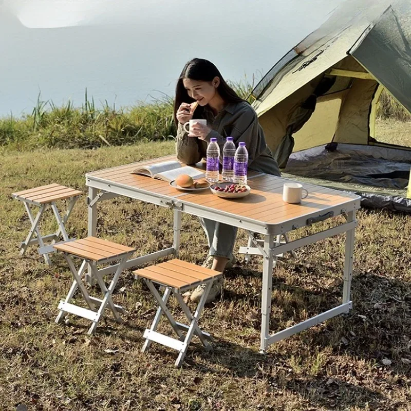 Portable and simple outdoor table camping stall picnic table
