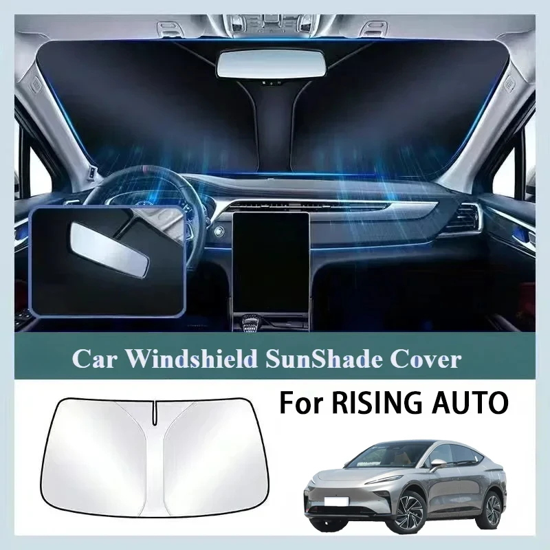 Applicable for RISING AUTO sunshade canopy curtain sun protection fabric heat insulation car front windshield
