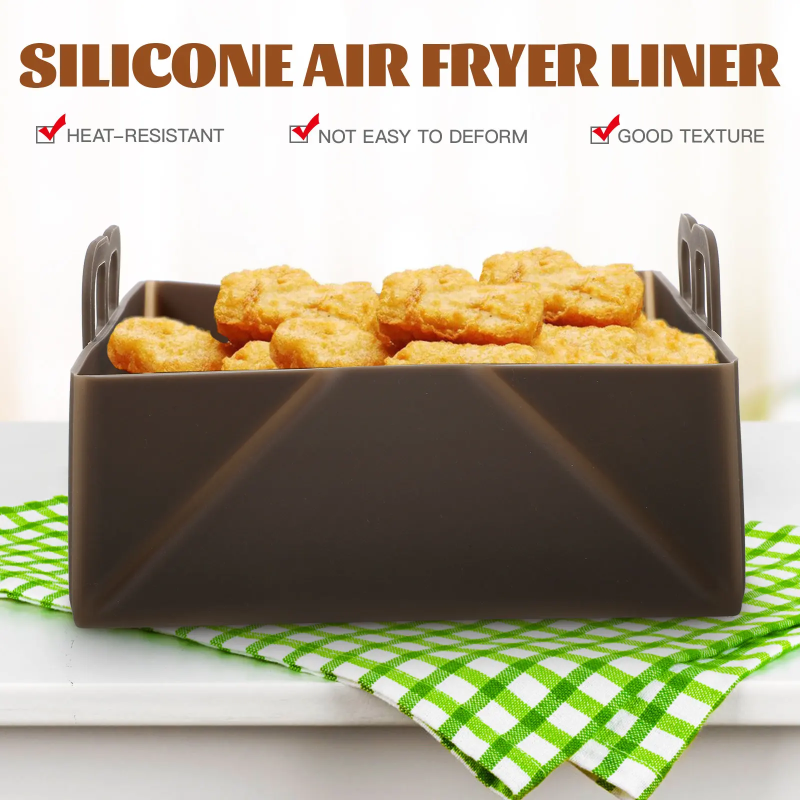 Air Fryer Silicone Liner Reusa - Air Fryer Silicone Pot Liner ulasan dan harga