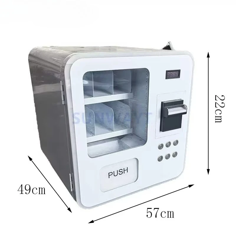 Mini vending machine 24-hour bill and coin receiver token