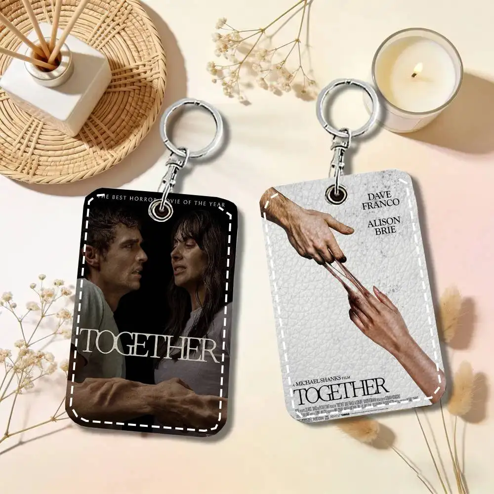 Horror Movie T-Together Card Wallet With Keychain Fashion Print Bank Card Protective Holder