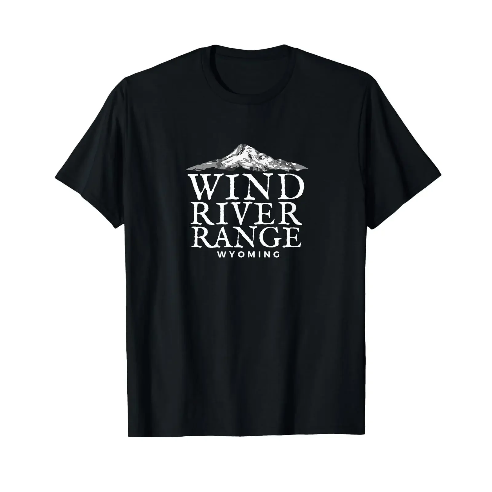 Wind River Range T Shirt Wyoming Mountain vintage Washed homme Casual graphic Stylish Comfortable streetwear Breathable