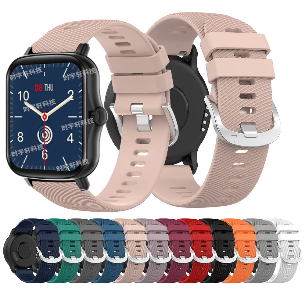 Para colmi p8 plus pulseira de 20mm pulseira esportiva para colmi p8/p8 pro p12 p10 p9 v31 v23 pulseira smartwatch substituição