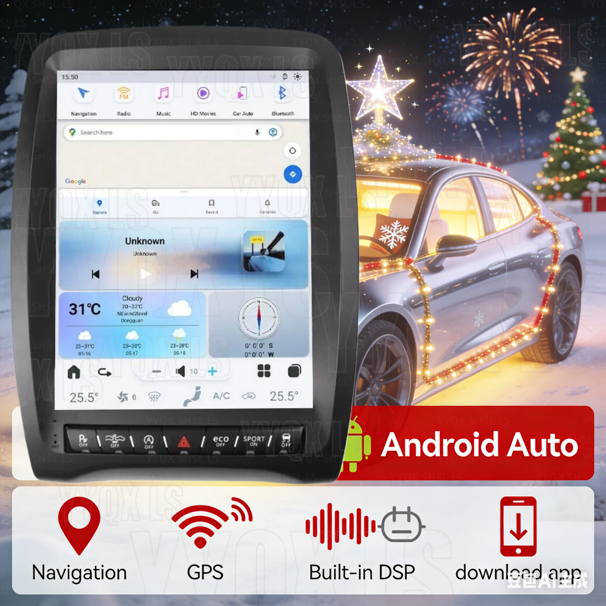 For Dodge Durango 2011-2019 auto carplay Android Car Radio Multimedia Player GPS Navigation Stereo touch screen Head Unit DSP BT