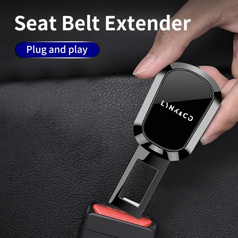 

Car Styling Seat Belt Clip Extender Metal Safety Belt Lock Buckle Plug For LYNK&CO 01 02 03+ 05 06 09 PHEV 09 MHEV