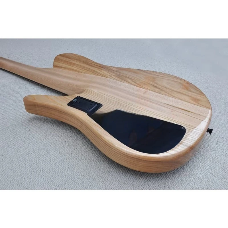 Brown 5 Strings Electric Bass Guitar Neck Through Body Bass Fretboard Bass Guitar - view 6