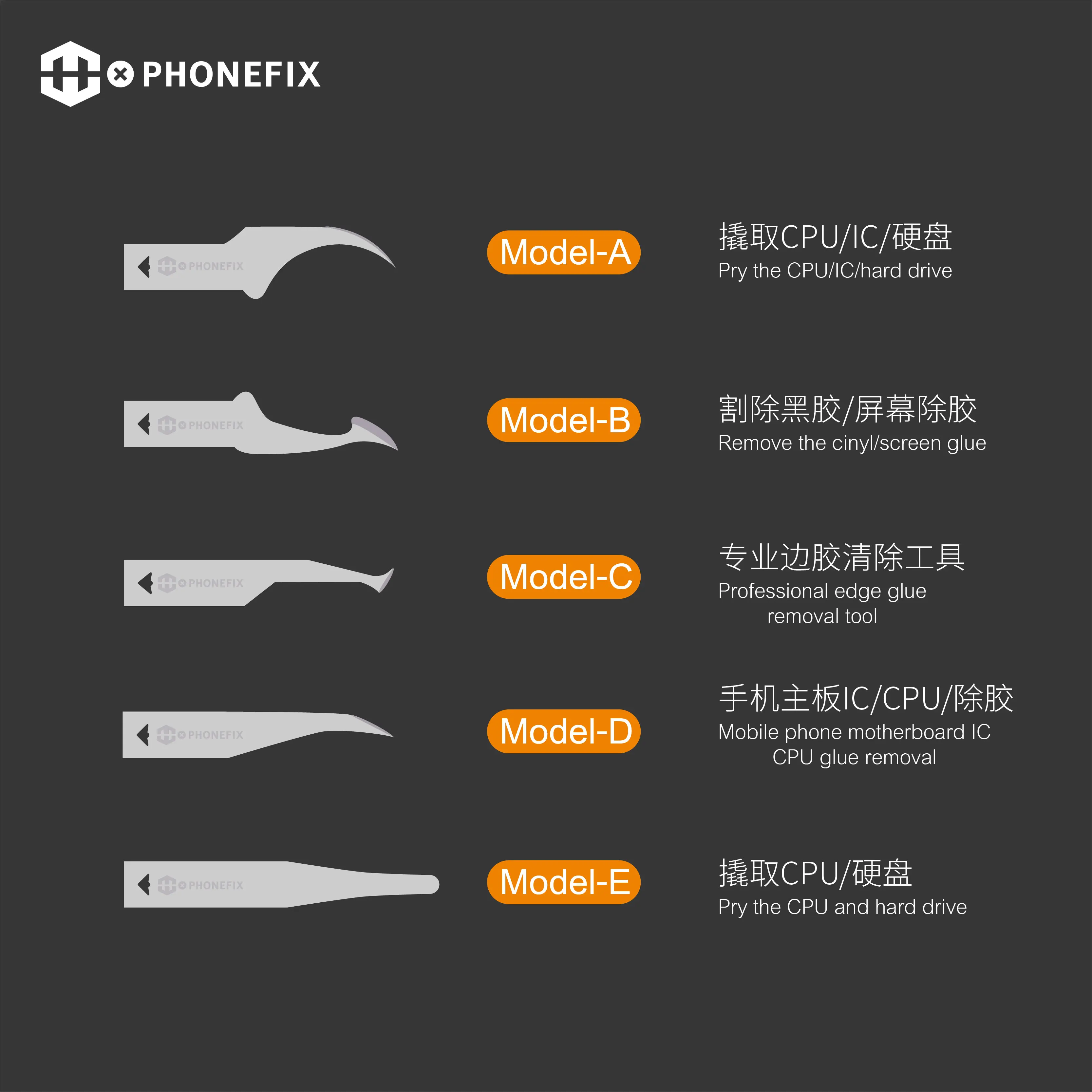 Chip Repair Thin Blade Tools Set for Phone Motherboard Computer CPU IC Professional Cutting Film Glue Removal Repair Tools