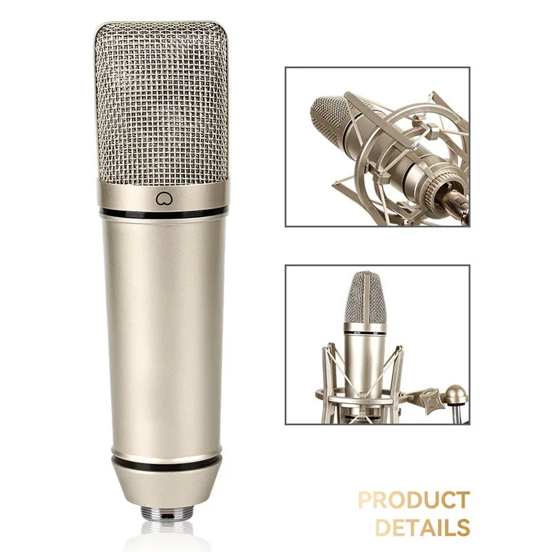 U87 condenser microphone high quality live streaming host singing live broadcast equipment sound card