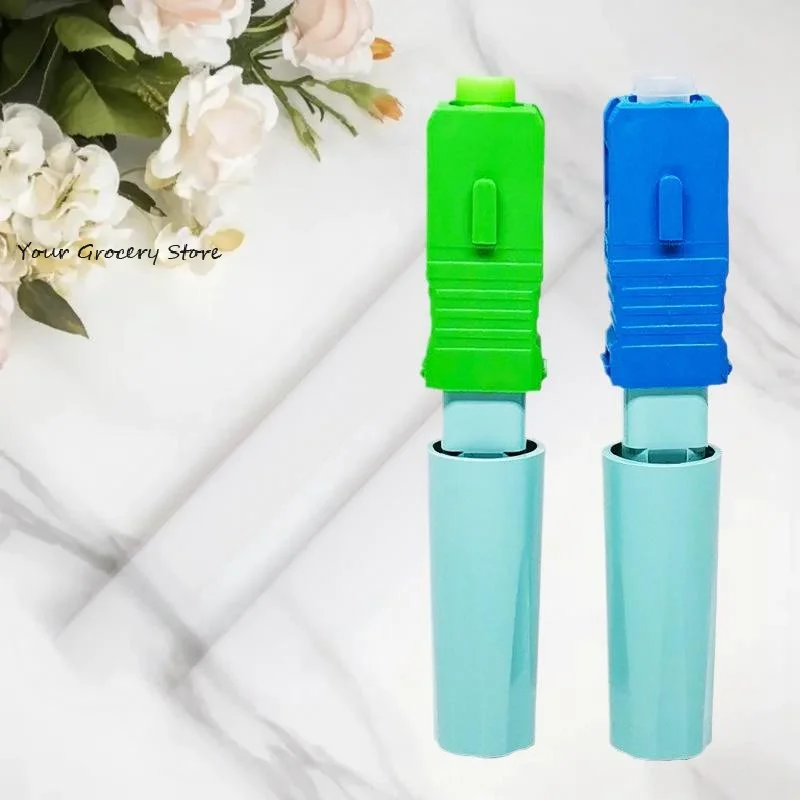 SCUPC/APC Optical Fiber Quick Connector Fiber Optic Cold Splicing FTTH Tool Fiber Cold Connection Field Assembly Fast Connector