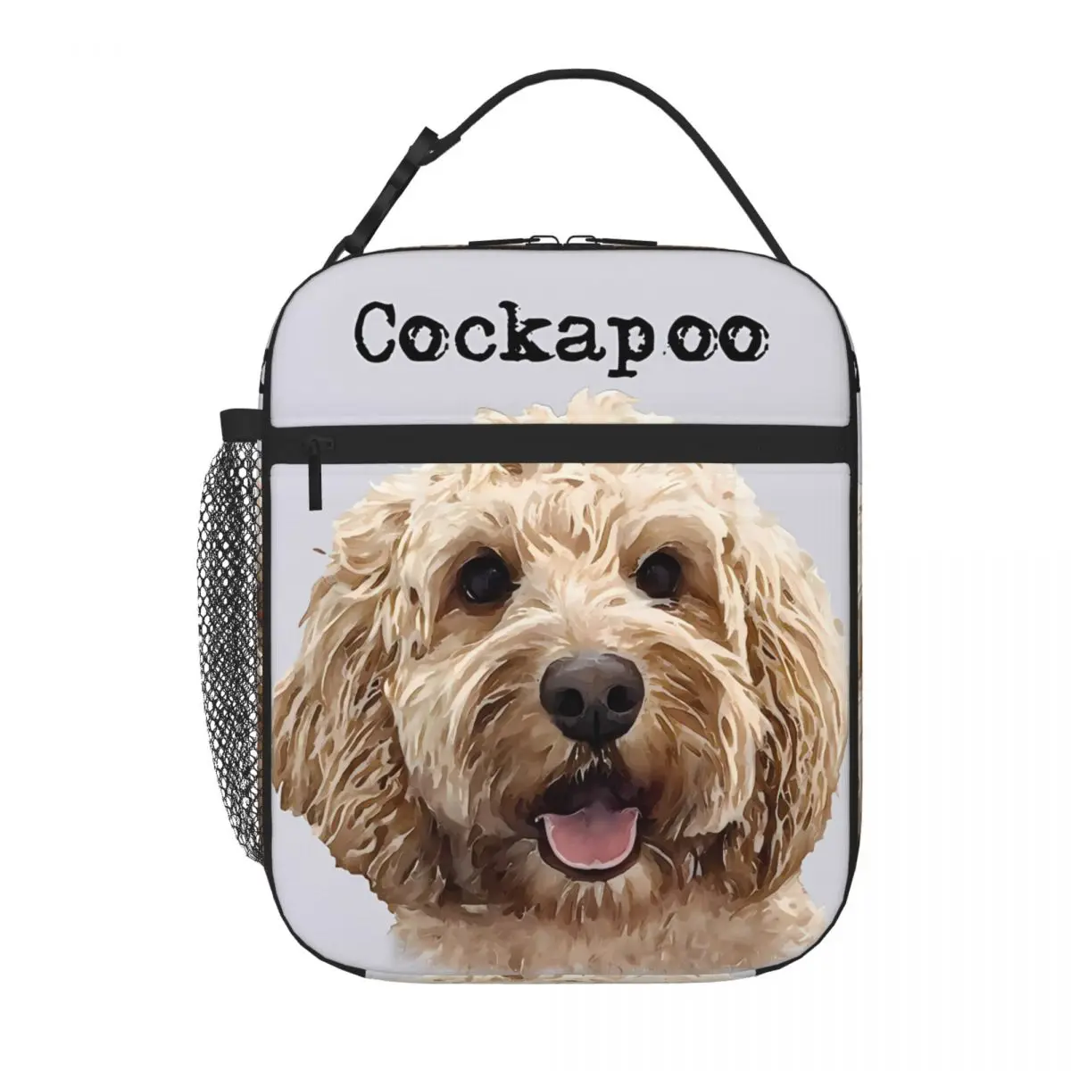 Bestselling Apricot Cockapoo Dog Dual Use Waterproof Lunch Bag Daily Outdoor Insulated Snack Tote
