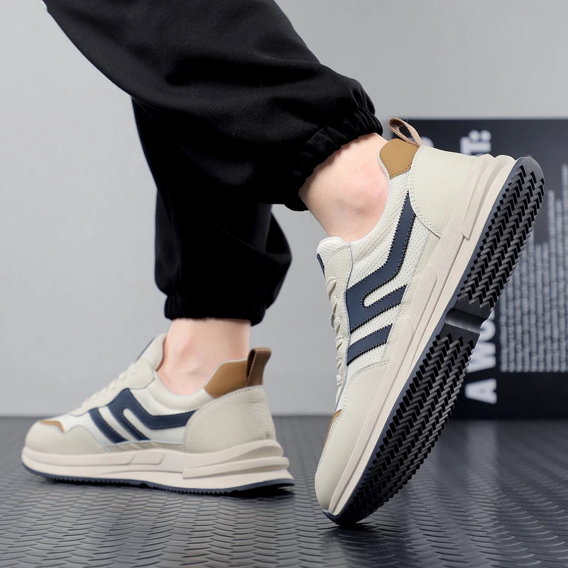 

Мужские повседневные кроссовки 2026: Новинка осенней коллекции, дышащие, удобные, универсальные, легкие, на плоской подошве