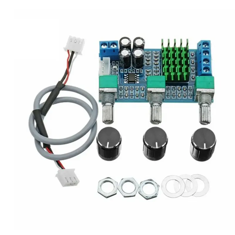 ●XH-M567 TPA3116D2 Dual Channel Digital Amplifier Board High Low Adjust
