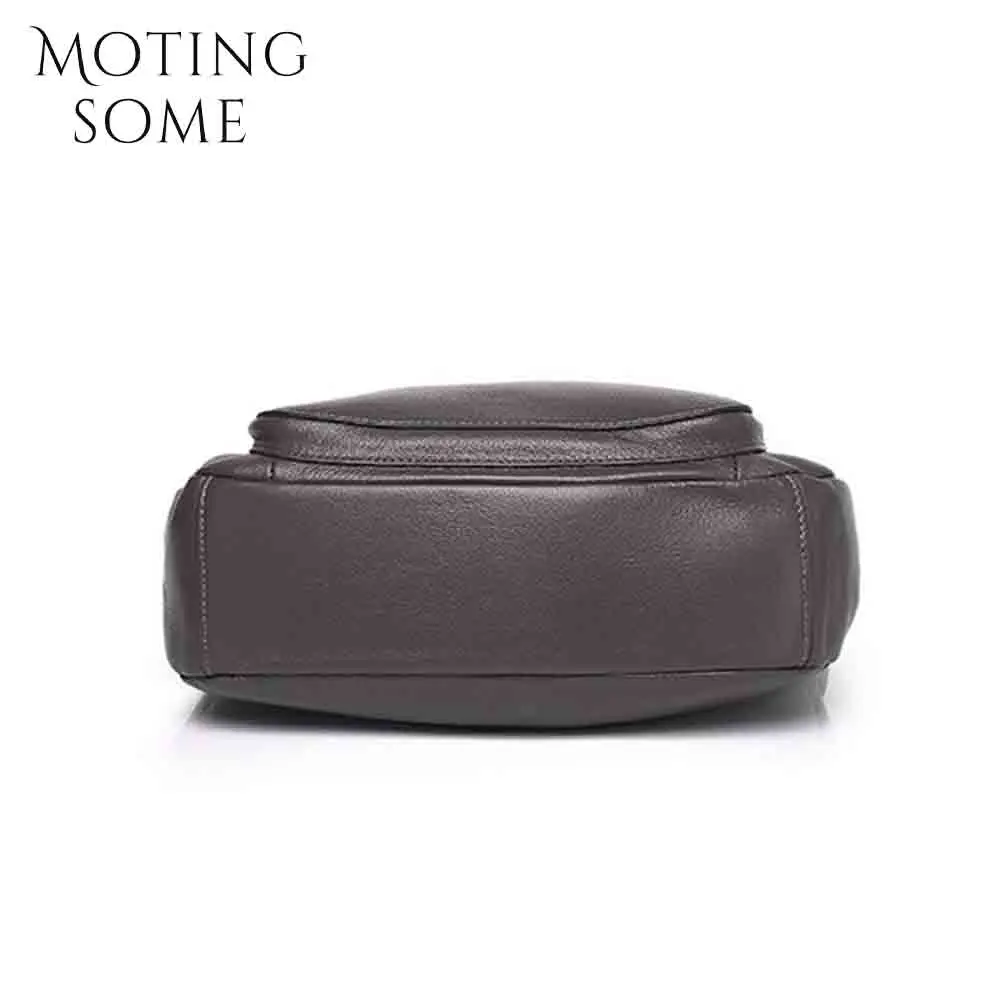 Motingsome Luxury Full Grain Cowhide Woman Bag 2024 New Casual Lady Shoulder Handbag Soft Satchel Leather Elegant Pouch 2024 New