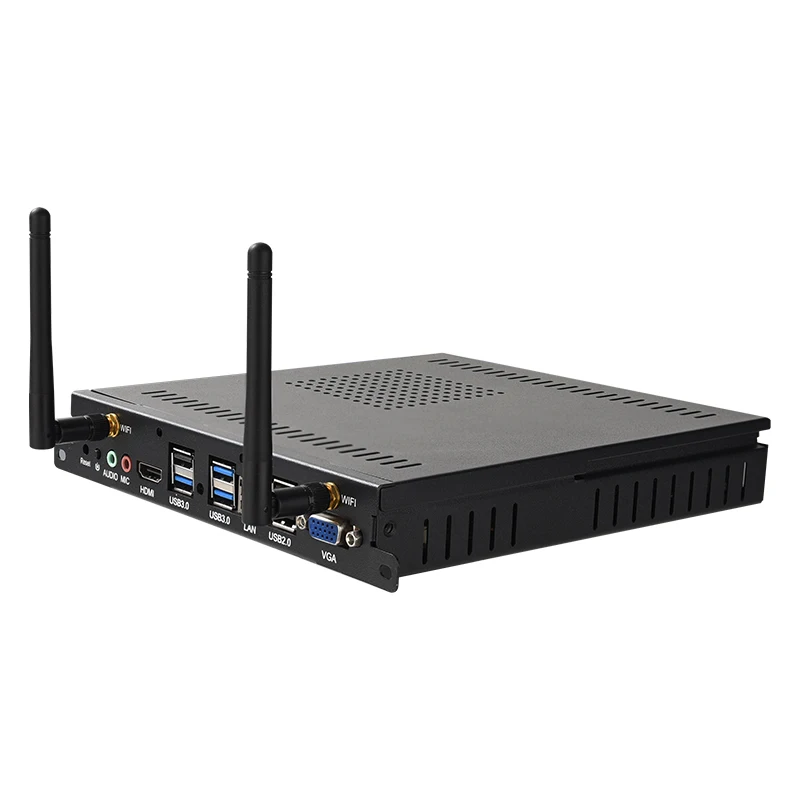 Mini PC OPS 11 avec processeur i3/i5/i7, 4 Go/8 Go, SSD 128 Go/256 Go, compatible Windows 10, Wi-Fi, Gigabit, Ethernet, VGA, écran HD, port USB 3.0