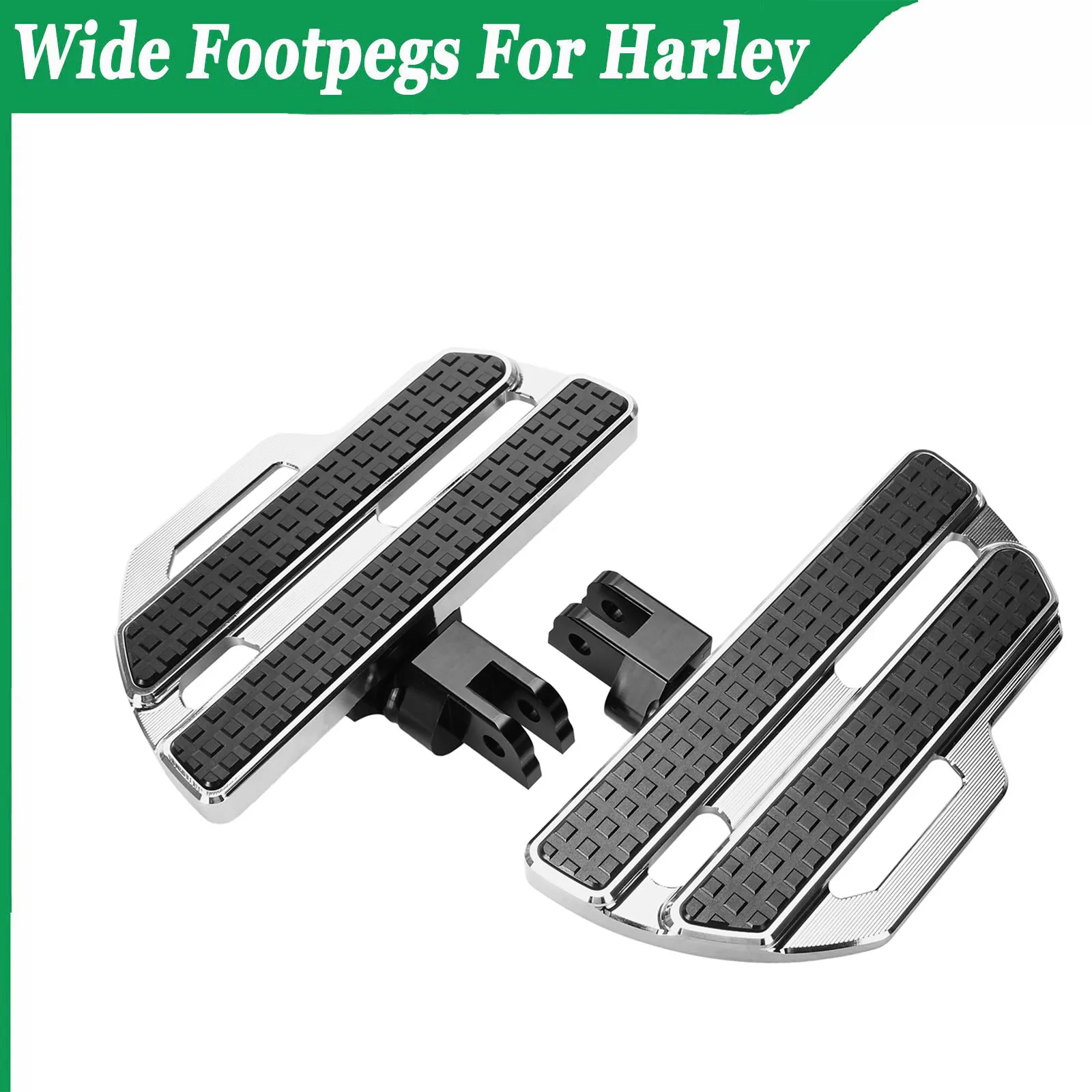 

Front Wide Footpegs Floorboard Compatible With Honda Gold Wing GL1800 2001 2022 2023 2024 Rider Footrests Custom Pedals