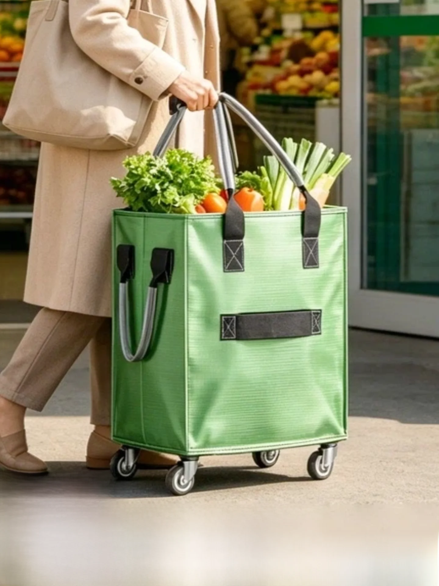 lightweight-portable-shopping-cart-for-elderly-vegetable-buying-hand-pull-foldable-quiet-small-pushcart-convenient-stacking-cart
